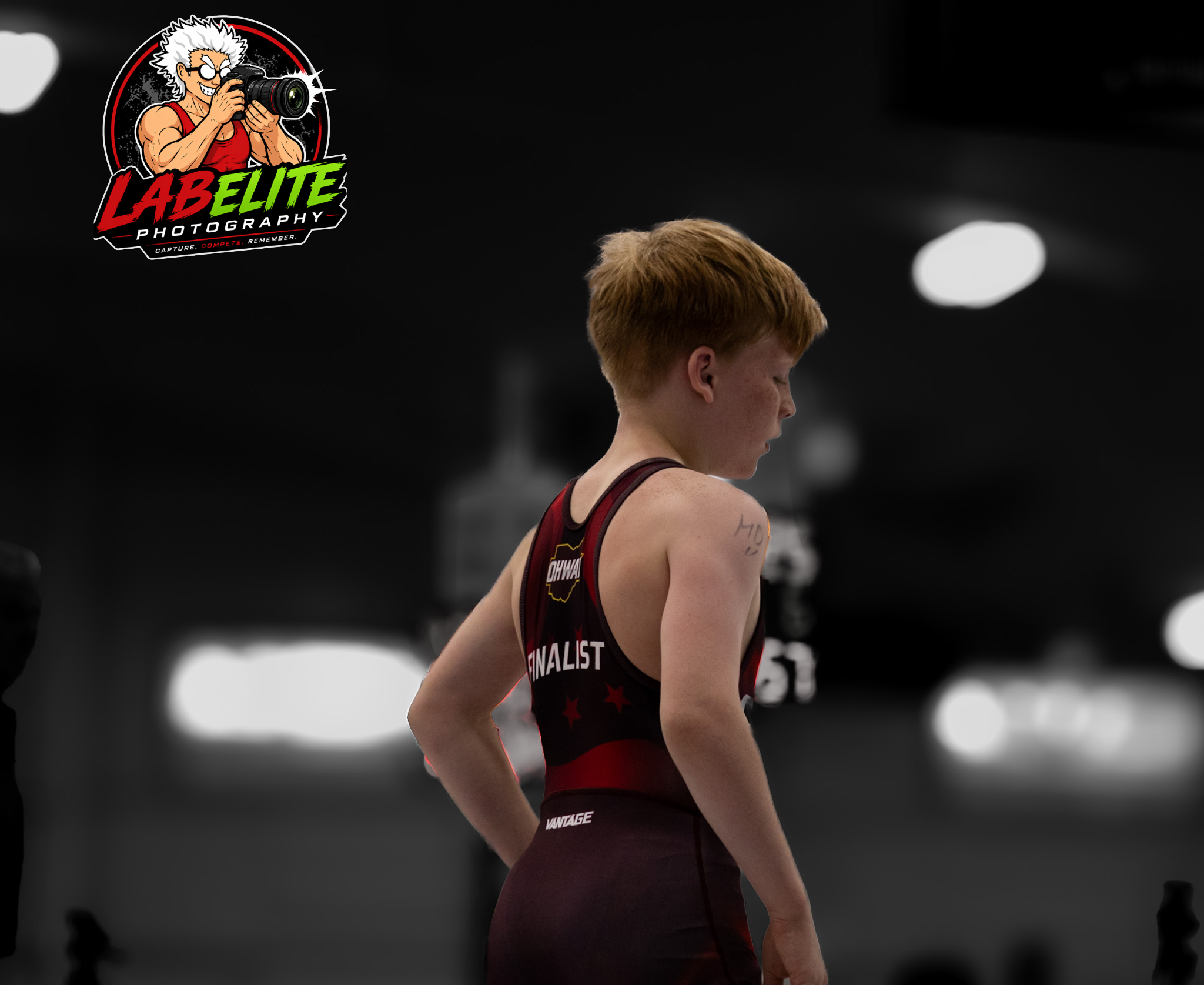 330 LAB wrestler in black singlet